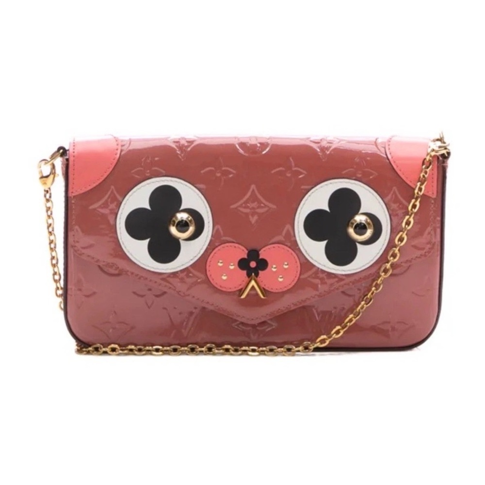 Louis Vuitton Vernis Valentine Dog Pochette Felicie Crossbody